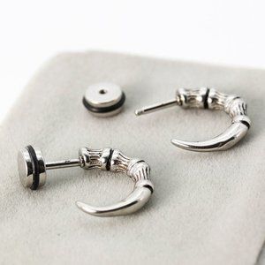 Earrings ~ Silver ~ Claw ~ Screw Back ~ Post ~ Studs